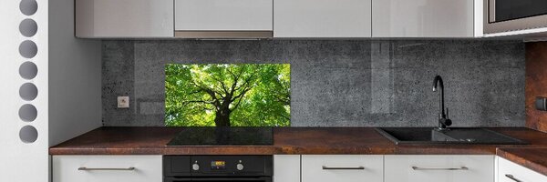 Konyhai hátfalpanel Zöld erdő