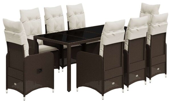 VidaXL Polyrattan Kerti Bútor - 8 Személyes Bisztró