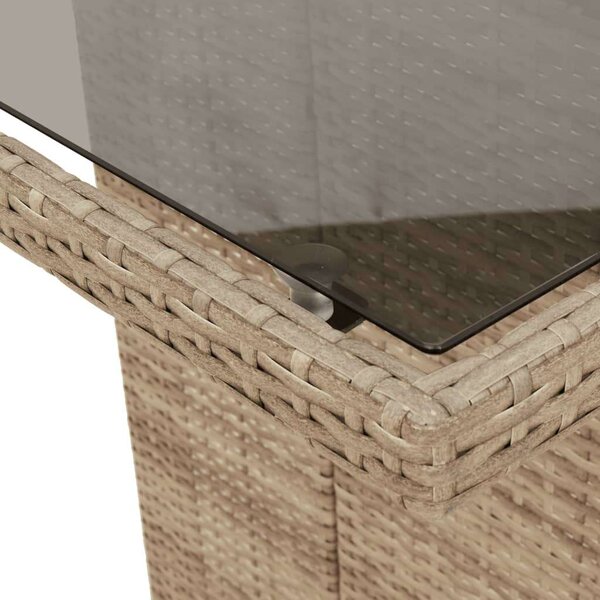 VidaXL Polyrattan Kerti Bútor - 9 részes Bisztró garnitúra