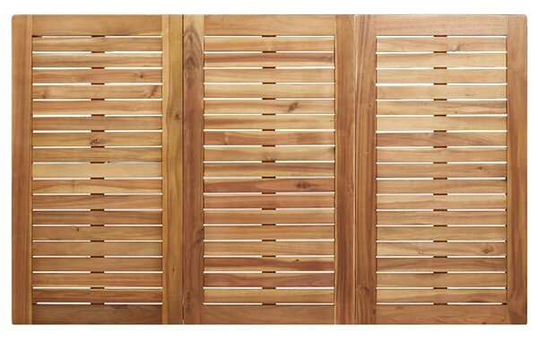 VidaXL Kültéri Étkezőasztal Barna 150 x 90 x 75 cm tömör akácfa
