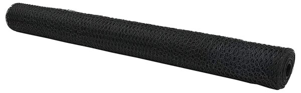 VidaXL Hexagon kerítés 1,2 x 100 m PVC Szürke