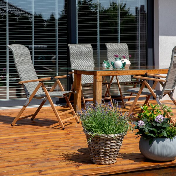 Patio Emma összecsukható kerti szék szürke