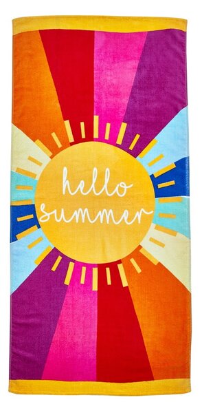 Pamut strandtörölköző 76x160 cm Hello Summer – Catherine Lansfield