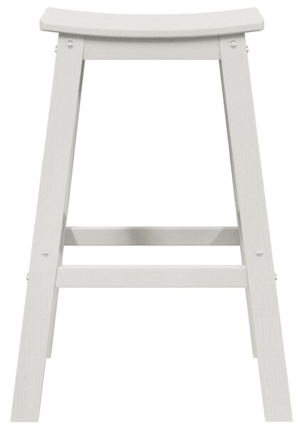 VidaXL Bárszék 2 pcs Fehér 52 x 43 x 73.5cm Műanyag