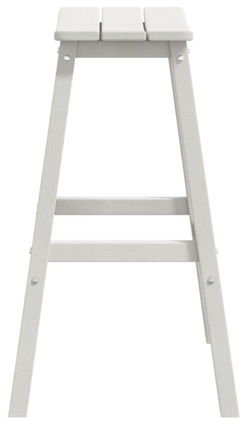 VidaXL Bárszék 2 pcs Fehér 52 x 43 x 73.5cm Műanyag