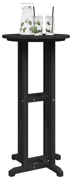 VidaXL Bárasztal Fekete 55 x 55 x 107 cm HDPE