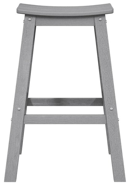 VidaXL Bárszék 2 pcs Világosszürke 52 x 43 x 73.5cm Műanyag