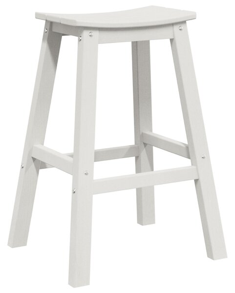 VidaXL Bárszék 2 pcs Fehér 52 x 43 x 73.5cm Műanyag