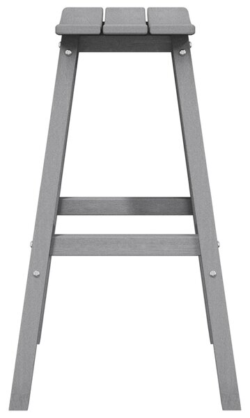 VidaXL Bárszék 2 pcs Világosszürke 52 x 43 x 73.5cm Műanyag