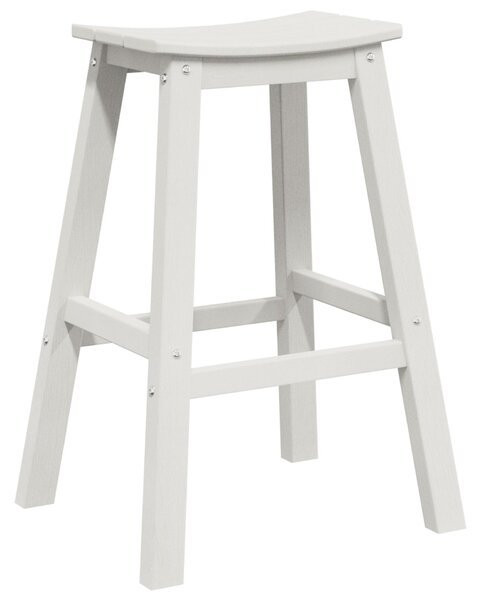 VidaXL Bárszék 2 pcs Fehér 52 x 43 x 73.5cm Műanyag