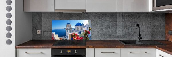 Hátfal panel konyhai Santorini, görögország