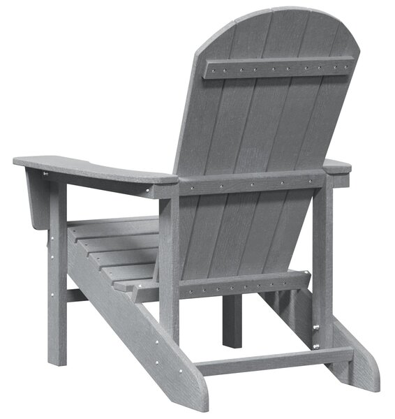 VidaXL Adirondack szék Világosszürke 74x82x91 cm HDPE