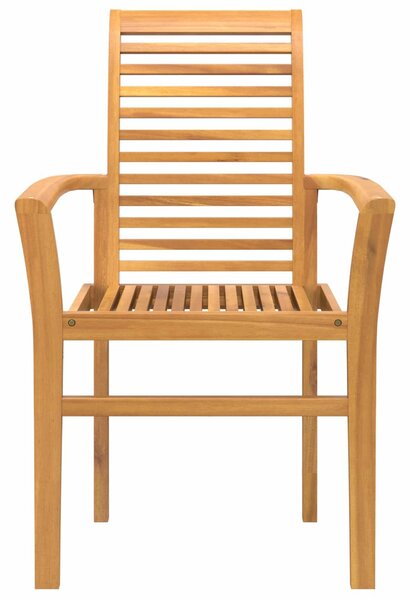 VidaXL Étkezőszék 2 pcs Barna 62 x 55 x 94 cm Tömör Teakfa