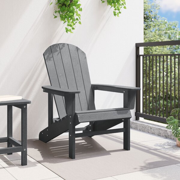 VidaXL Adirondack szék Világosszürke 74x82x91 cm HDPE
