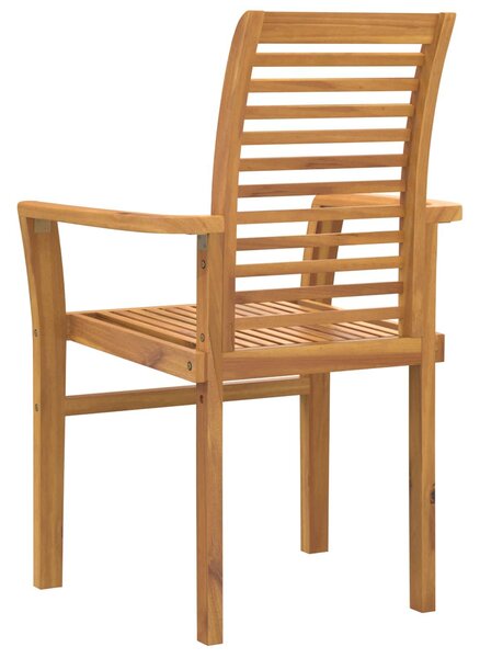 VidaXL Étkezőszék 2 pcs Barna 62 x 55 x 94 cm Tömör Teakfa