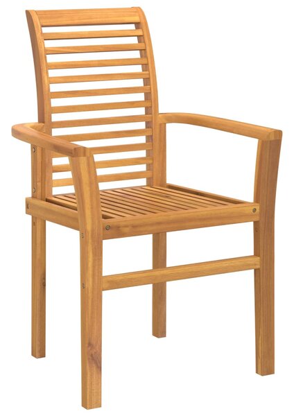 VidaXL Étkezőszék 2 pcs Barna 62 x 55 x 94 cm Tömör Teakfa