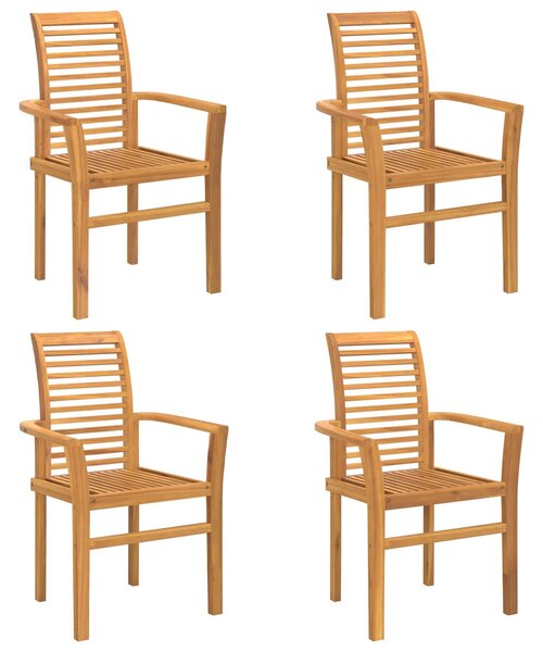 VidaXL Étkezőszék 2 pcs Barna 62 x 55 x 94 cm Tömör Teakfa
