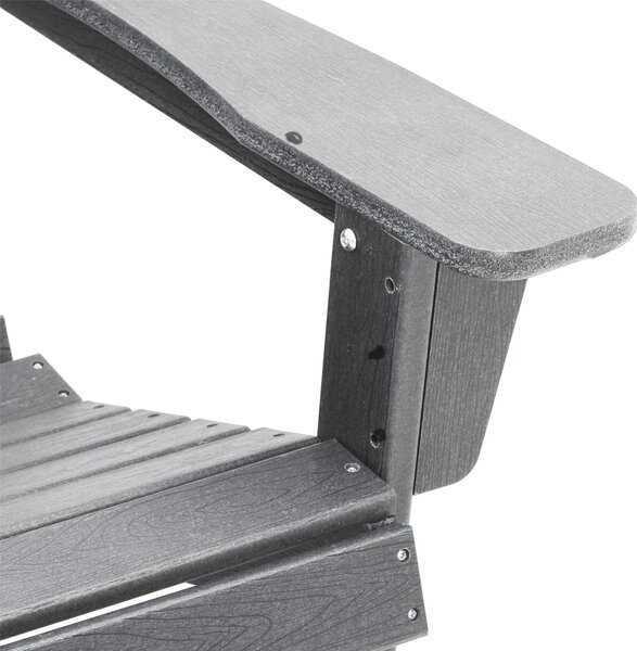 VidaXL Adirondack szék Világosszürke 74x82x91 cm HDPE