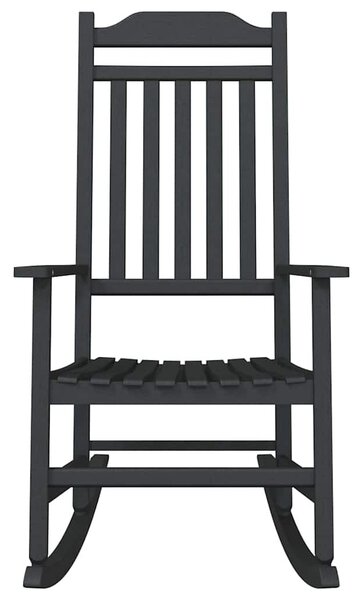 VidaXL Hintaszék Fekete 65 x 84 x 114 cm Polietilén