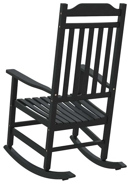 VidaXL Hintaszék Fekete 65 x 84 x 114 cm Polietilén