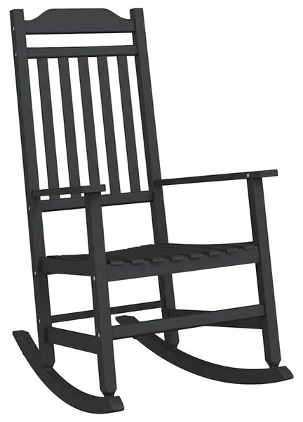 VidaXL Hintaszék Fekete 65 x 84 x 114 cm Polietilén