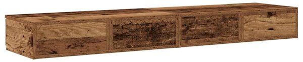 VidaXL Ágyfiókok fiókkal Öreg fa 150 x 36,5 x 16,5 cm Faanyag