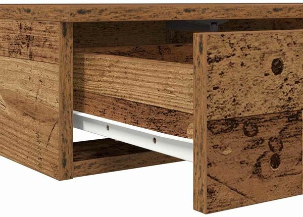 VidaXL Ágyfiókok fiókkal Öreg fa 150 x 36,5 x 16,5 cm Faanyag