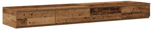 VidaXL Ágyfiókok fiókkal Öreg fa 150 x 36,5 x 16,5 cm Faanyag