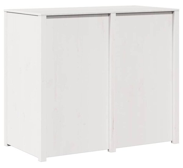 VidaXL Konyhaszekrény Meleg fehér 106 x 55 x 92 cm Tömör fenyőfa