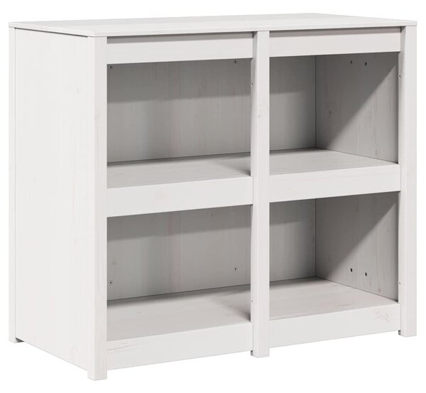 VidaXL Konyhaszekrény Meleg fehér 106 x 55 x 92 cm Tömör fenyőfa