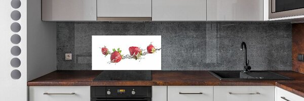 Konyhai dekorpanel Eper és víz