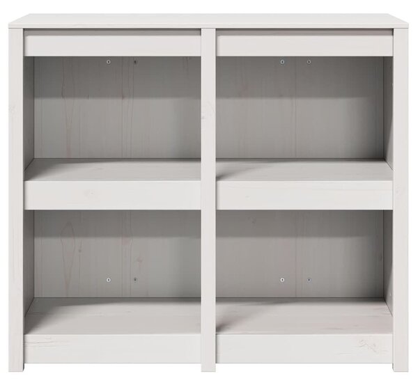 VidaXL Konyhaszekrény Meleg fehér 106 x 55 x 92 cm Tömör fenyőfa