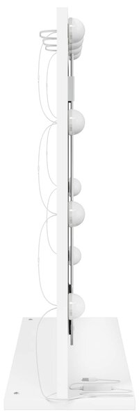 VidaXL Toalett Tükör Fehér 60 x 55 x 18 cm Üveg és mérnöki fa
