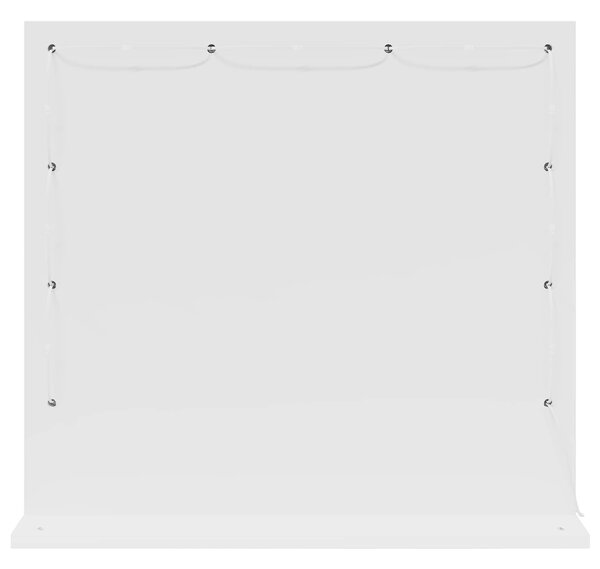 VidaXL Toalett Tükör Fehér 60 x 55 x 18 cm Üveg és mérnöki fa
