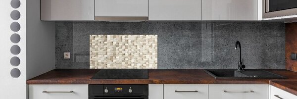 Konyhai falburkoló panel Fakockával