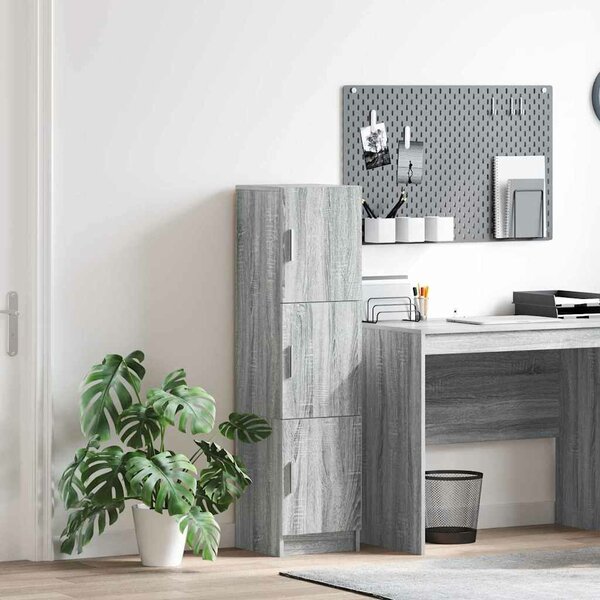 VidaXL Magasfiú Szürke Sonoma 31.5 x 32 x 122.5 cm