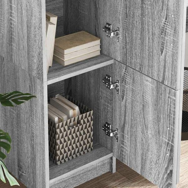 VidaXL Magasfiú Szürke Sonoma 31.5 x 32 x 122.5 cm