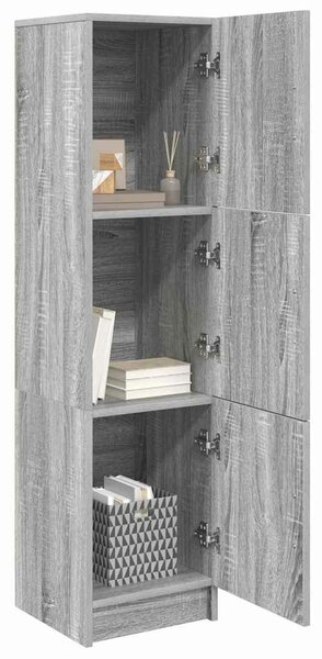 VidaXL Magasfiú Szürke Sonoma 31.5 x 32 x 122.5 cm