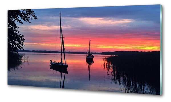 Konyhapanel Vitorlások a sunset