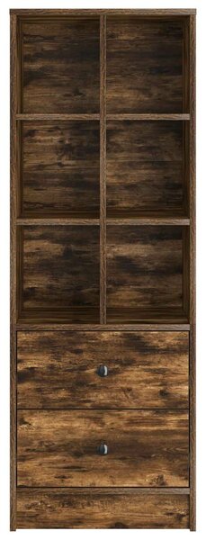 VidaXL Magasfiú fiókkal Füstölt tölgy 45,5 x 34 x 127 cm