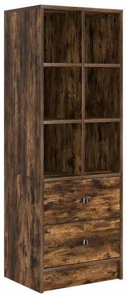 VidaXL Magasfiú fiókkal Füstölt tölgy 45,5 x 34 x 127 cm