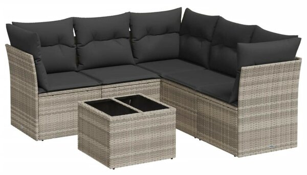VidaXL Polyrattan Kerti Ülőgarnitúra - 6 részes