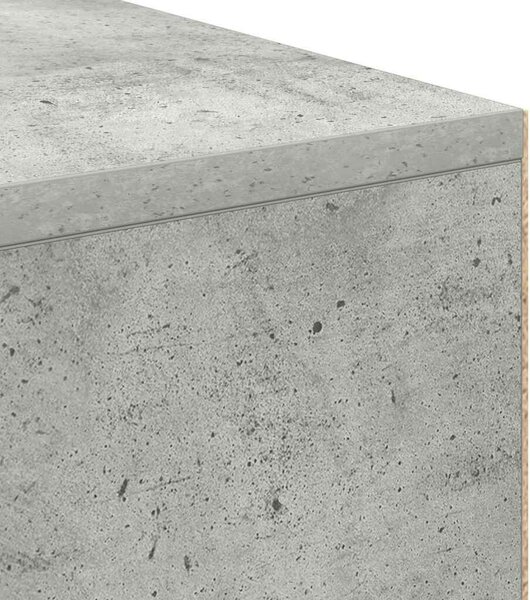 VidaXL Íróasztal polcokkal Beton szürke 102 x 50 x 75 cm Faanyag