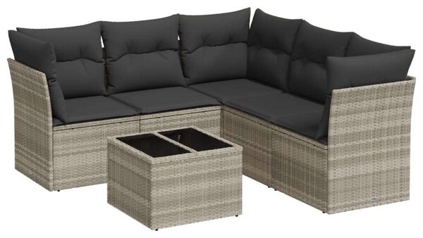VidaXL Polyrattan Kerti Ülőgarnitúra - 6 részes