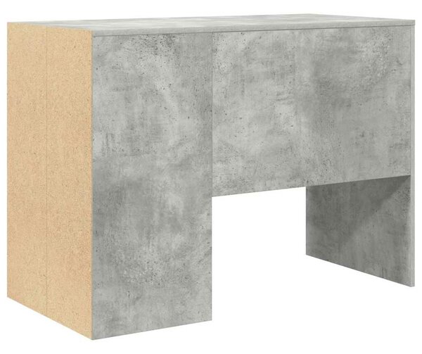 VidaXL Íróasztal polcokkal Beton szürke 102 x 50 x 75 cm Faanyag