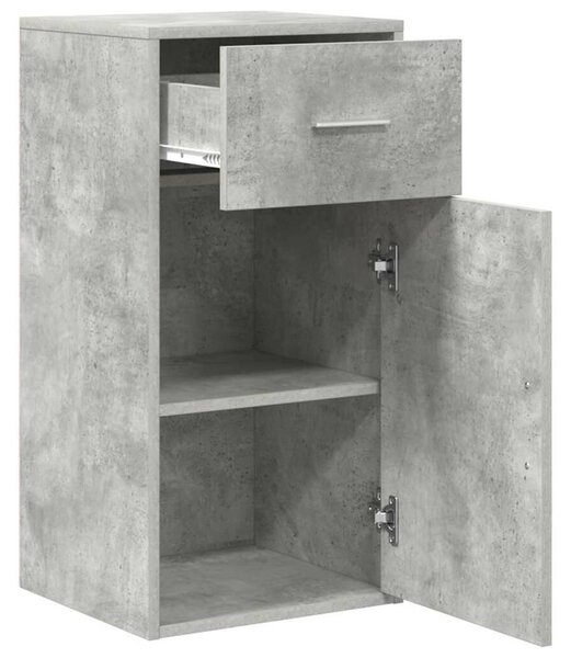 VidaXL Széf fiókkal Beton Szürke 38 x 34 x 75 cm