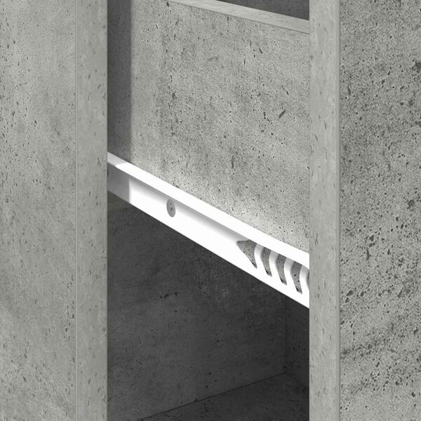 VidaXL Széf fiókkal Beton Szürke 38 x 34 x 75 cm