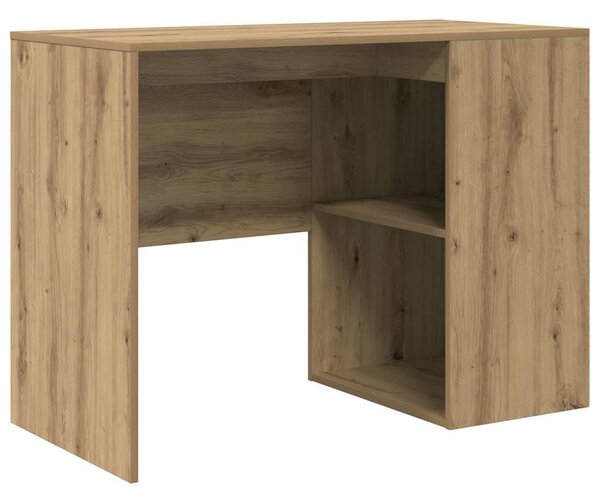 VidaXL Asztal polcokkal Artisan tölgy 102 x 50 x 75 cm Faanyag