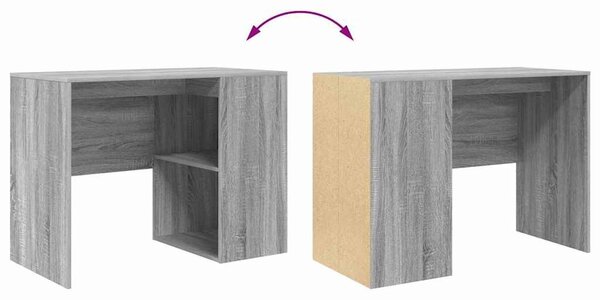 VidaXL Íróasztal polcokkal Szürke Sonoma 102 x 50 x 75 cm Faanyag