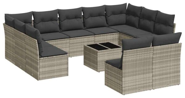 VidaXL Polyrattan Kerti Ülőgarnitúra - 12 részes